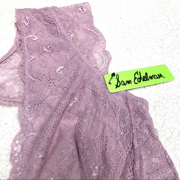 Sam Edelman Dawn Pink Lace Bodysuit M - Picture 6 of 13